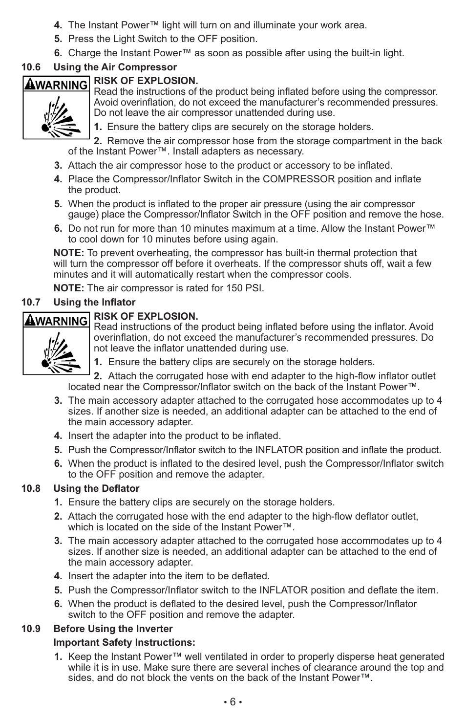 Schumacher XP2260 User Manual | Page 7 / 25