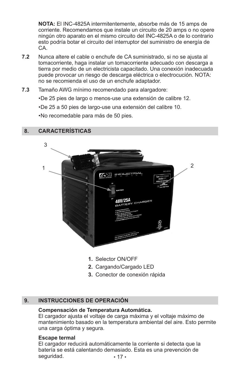 Schumacher DSR Automatic INC-14825A User Manual | Page 21 / 39