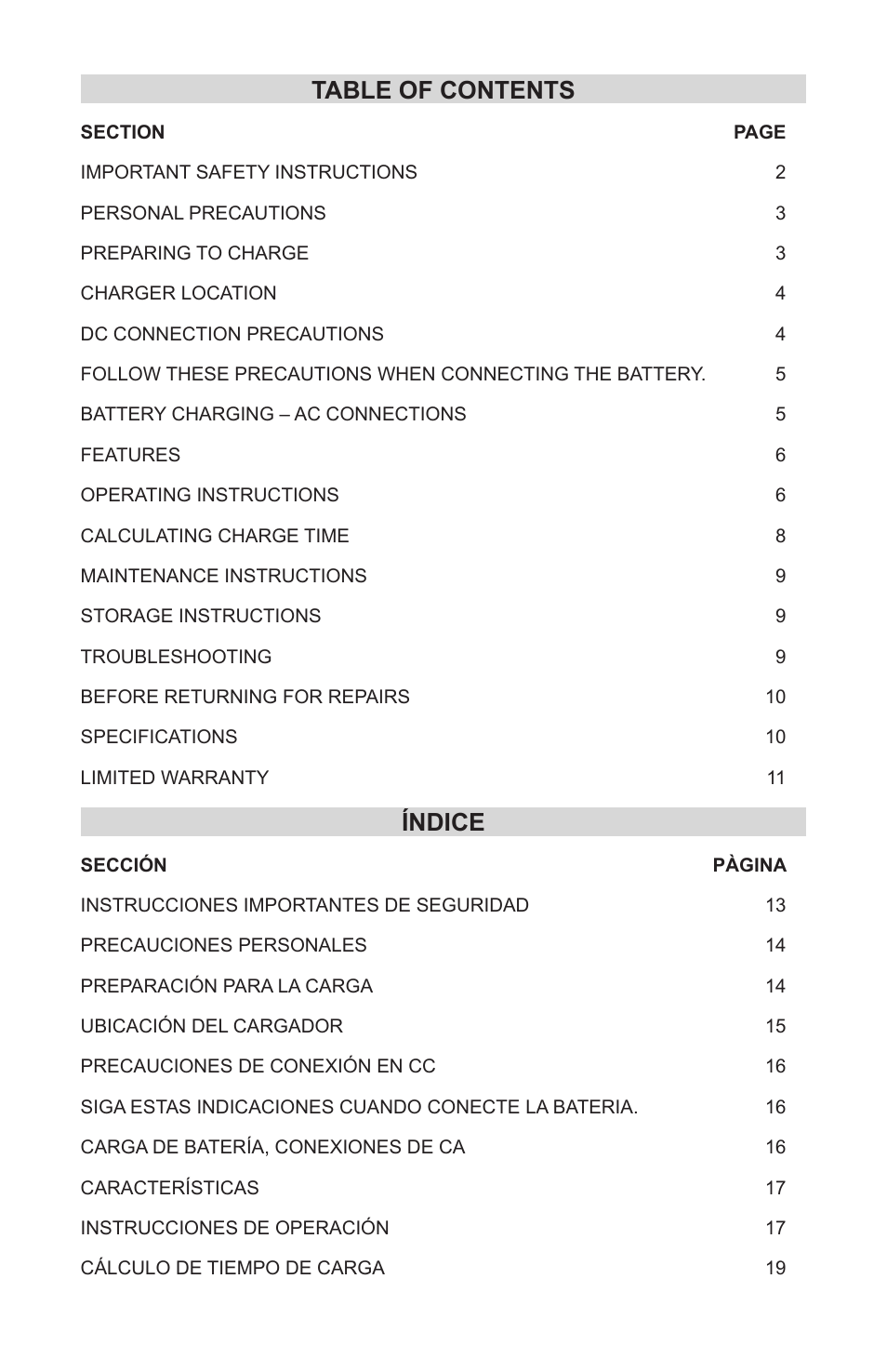 Schumacher DSR Automatic INC-14825A User Manual | Page 3 / 39