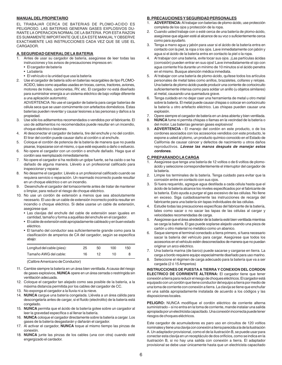 Schumacher SE-2152MA User Manual | Page 6 / 8