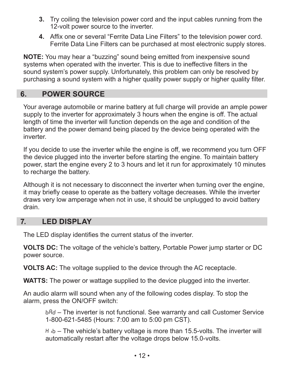 Schumacher Power Inverter PID-410 User Manual | Page 12 / 42