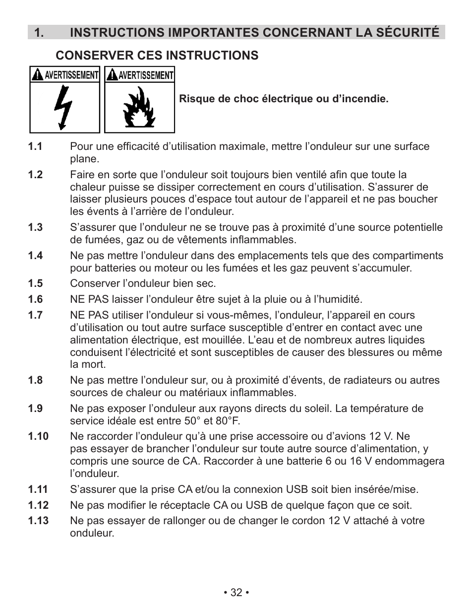 Schumacher Power Inverter PID-410 User Manual | Page 32 / 42