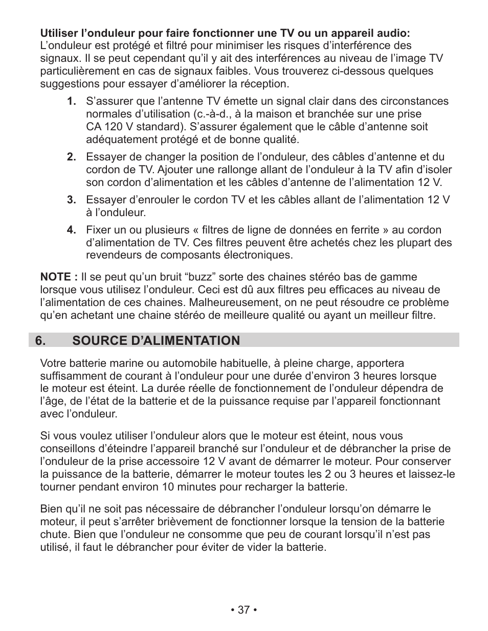 Schumacher Power Inverter PID-410 User Manual | Page 37 / 42