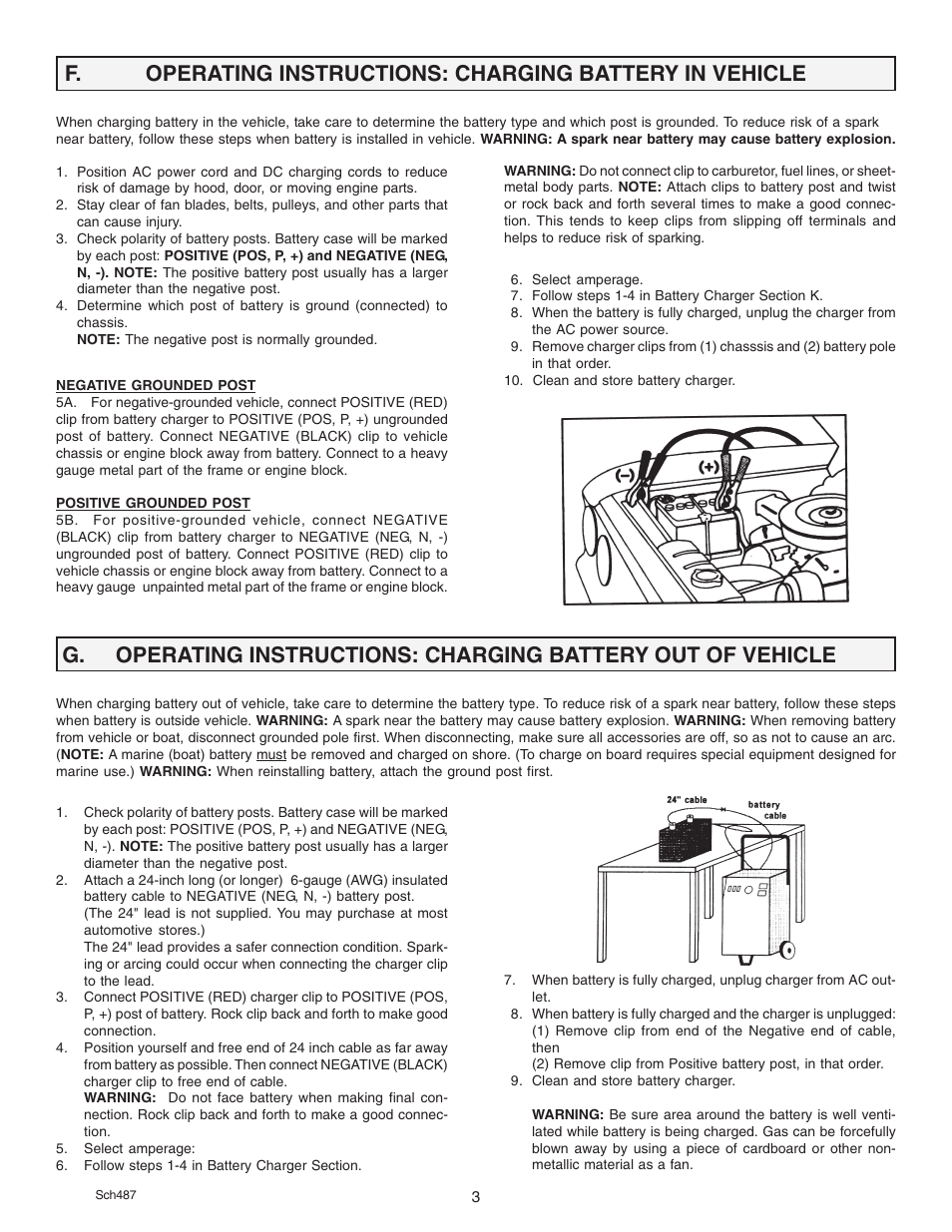 F. g | Schumacher SE 3612 User Manual | Page 3 / 8