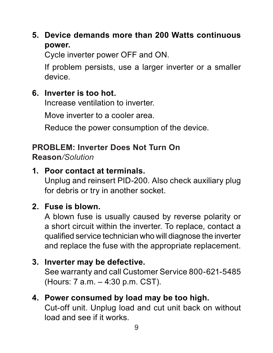 Schumacher PID-200 User Manual | Page 9 / 12
