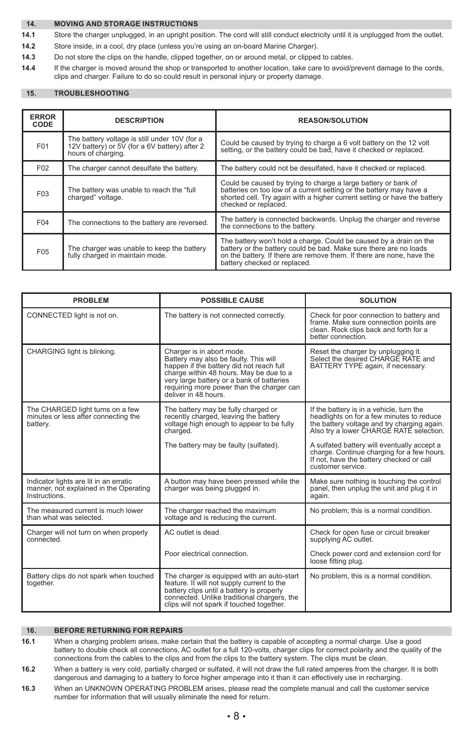 Schumacher XC6 User Manual | Page 11 / 28