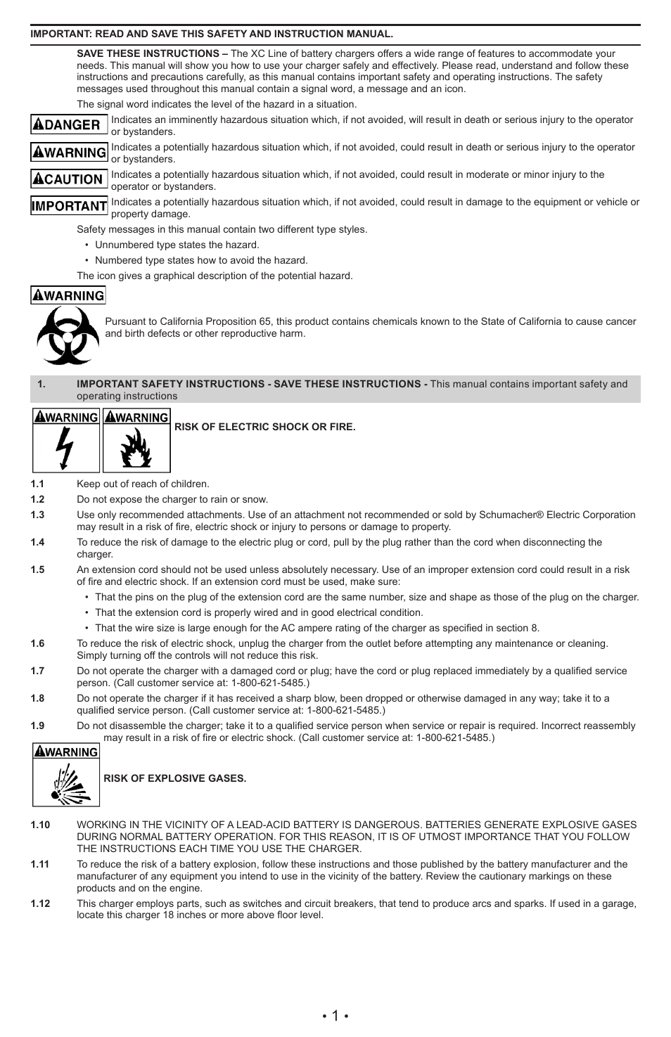 Schumacher XC6 User Manual | Page 4 / 28