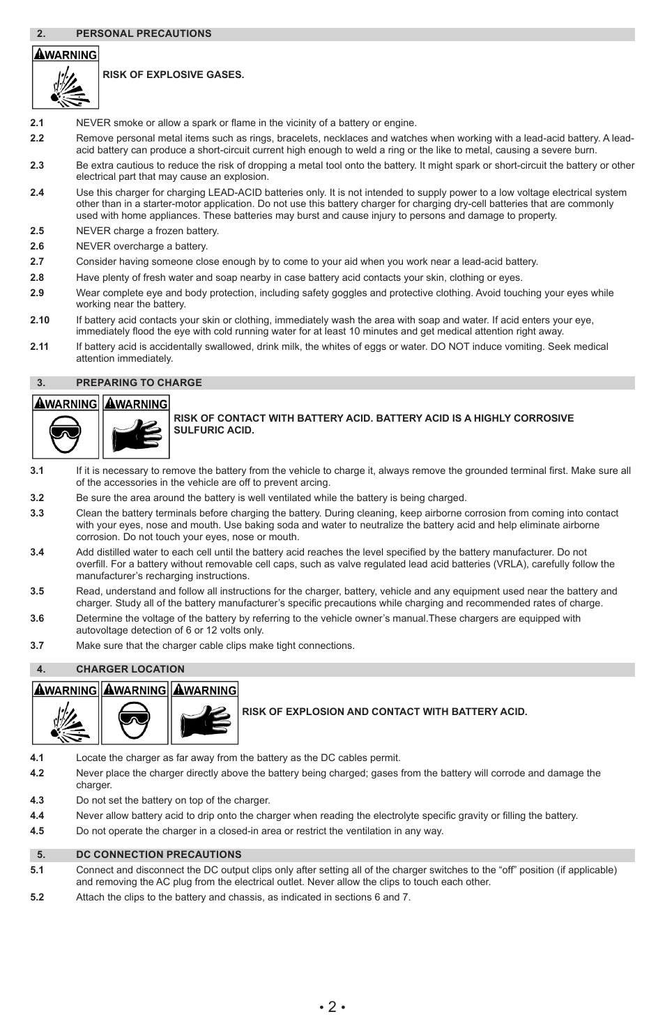 Schumacher XC6 User Manual | Page 5 / 28