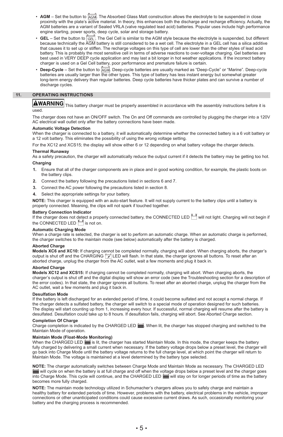 Schumacher XC6 User Manual | Page 8 / 28