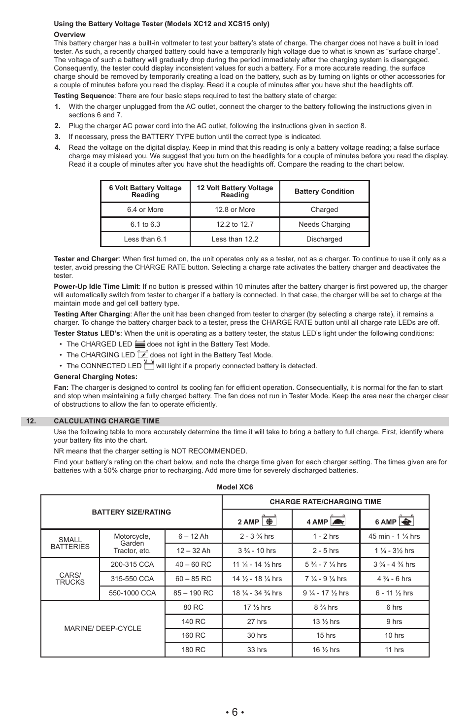 Schumacher XC6 User Manual | Page 9 / 28