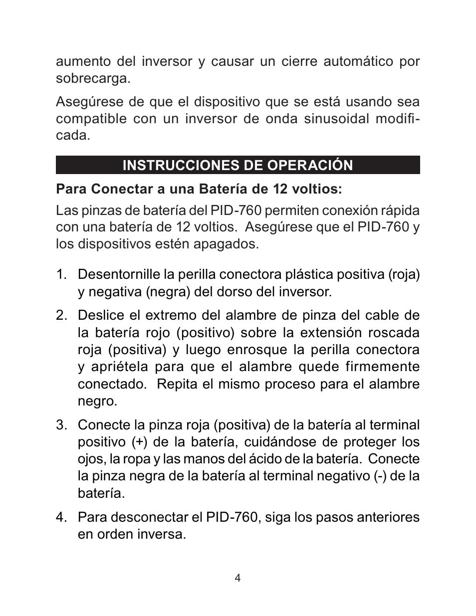 Schumacher PID-760 User Manual | Page 27 / 35