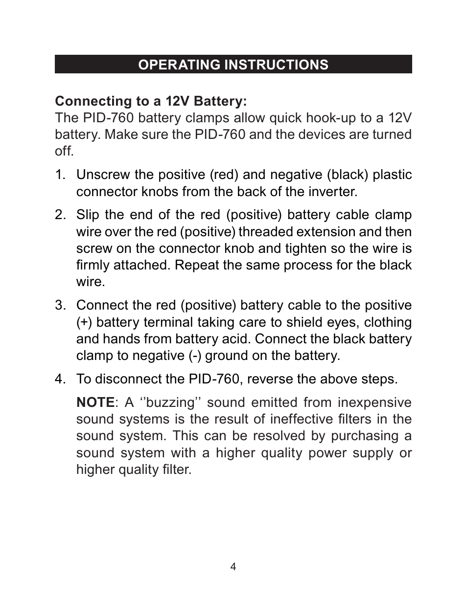 Schumacher PID-760 User Manual | Page 4 / 35