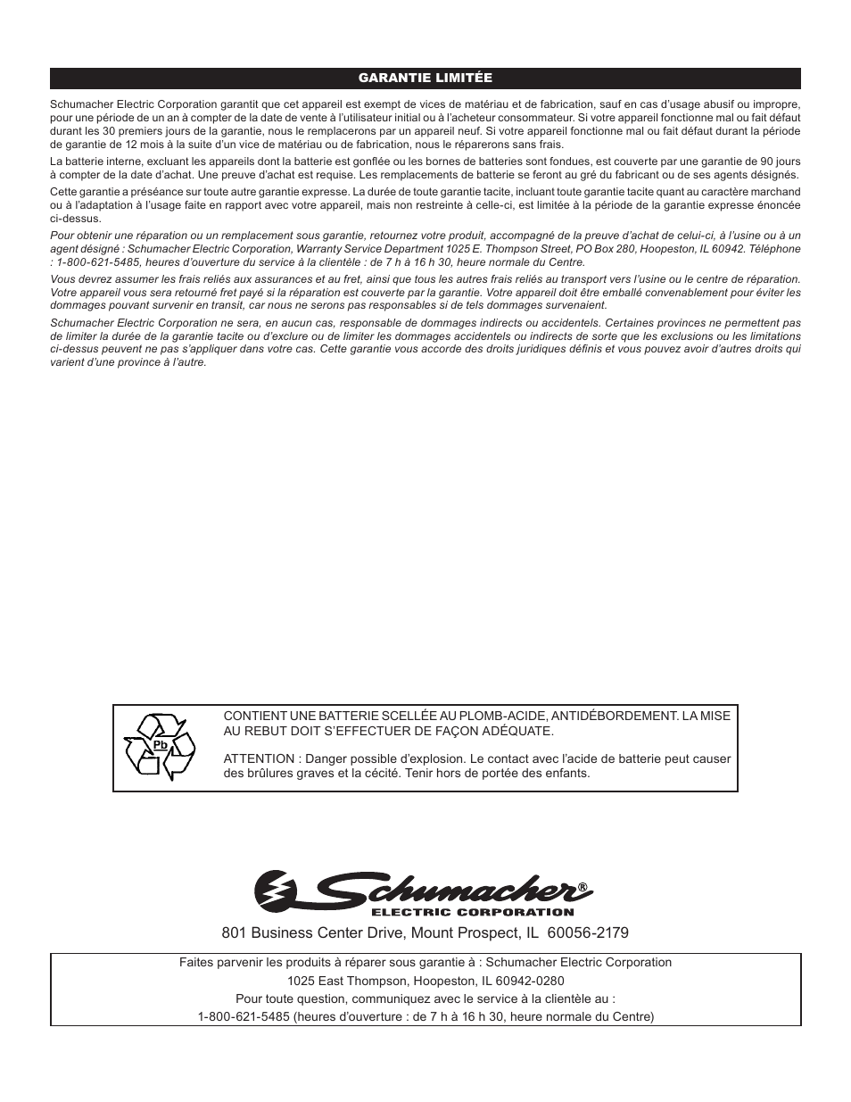 Schumacher IP-1825FL User Manual | Page 5 / 8