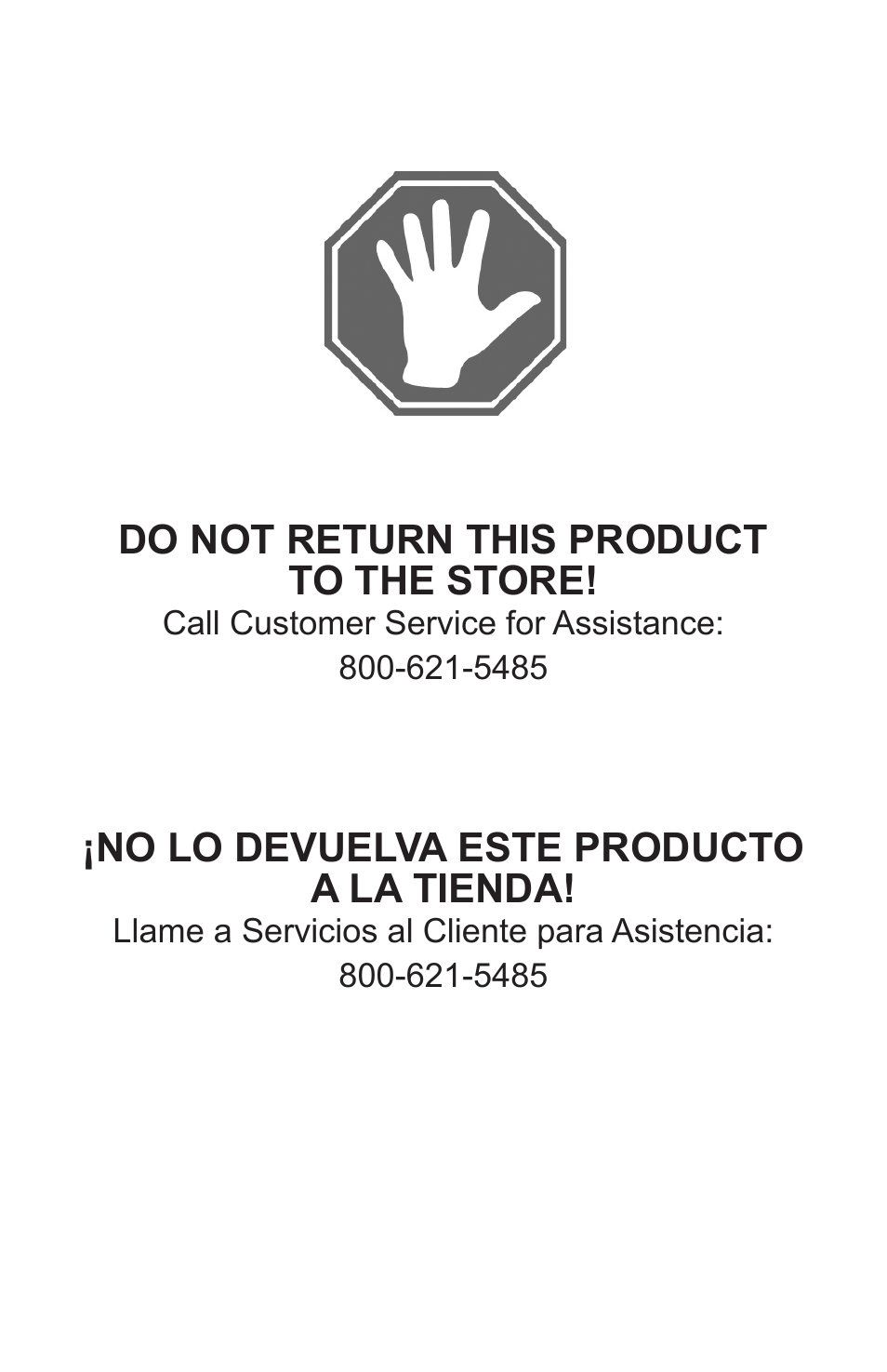 Do not return this product to the store, No lo devuelva este producto a la tienda | Schumacher Power Inverter PI-1000 User Manual | Page 2 / 28