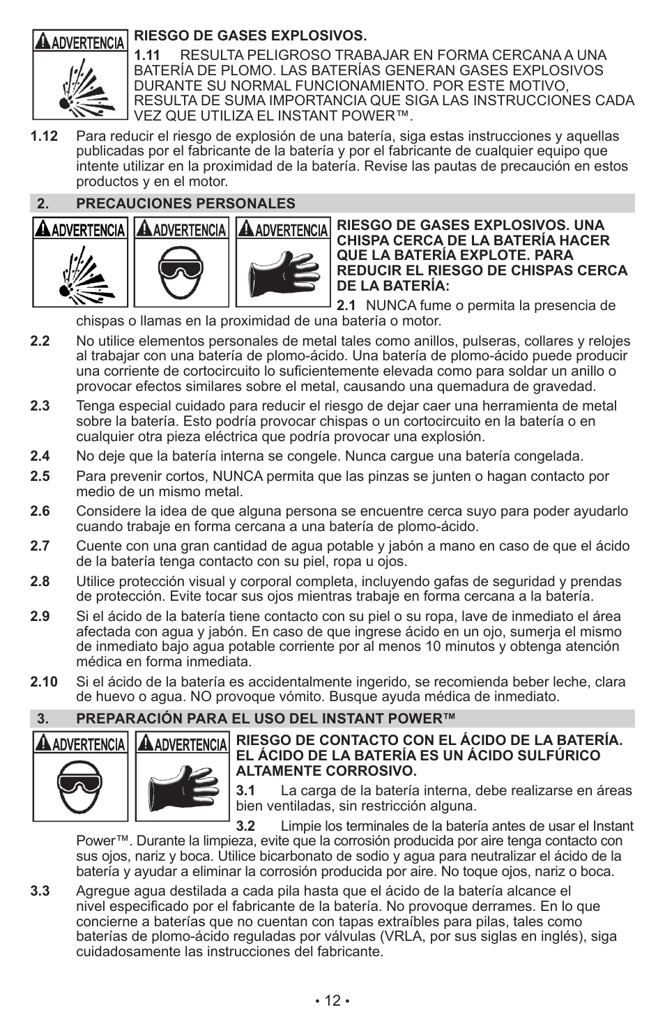 Schumacher Instant Power Jump Starter and DC Power Source IP-95C User Manual | Page 14 / 20