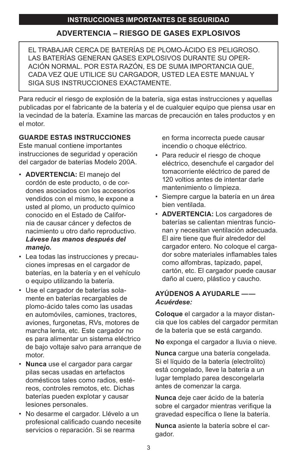 Schumacher 200A User Manual | Page 13 / 20