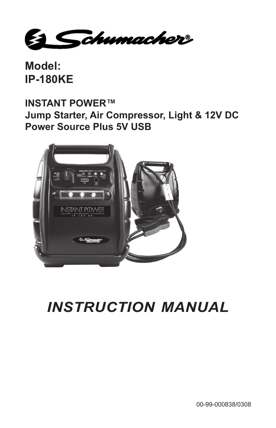 Schumacher IP-180KE User Manual | 20 pages