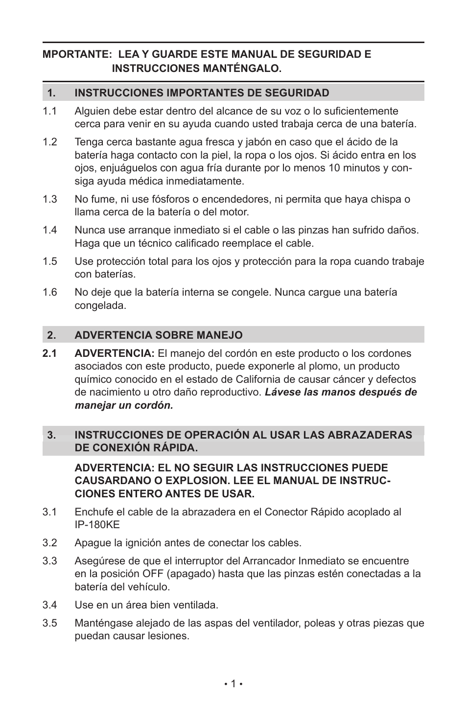 Schumacher IP-180KE User Manual | Page 13 / 20