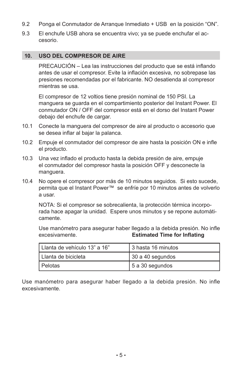 Schumacher IP-180KE User Manual | Page 17 / 20