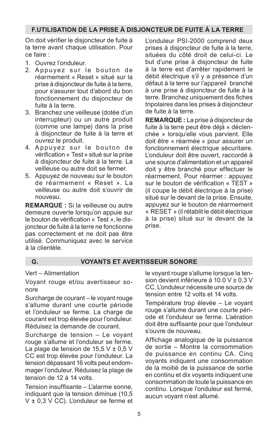 Schumacher PSI-2000 User Manual | Page 14 / 28