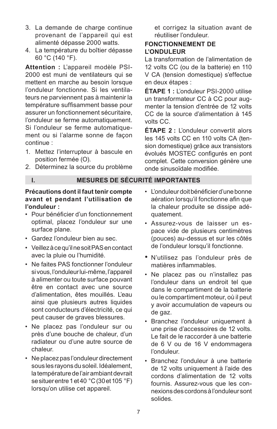 Schumacher PSI-2000 User Manual | Page 16 / 28