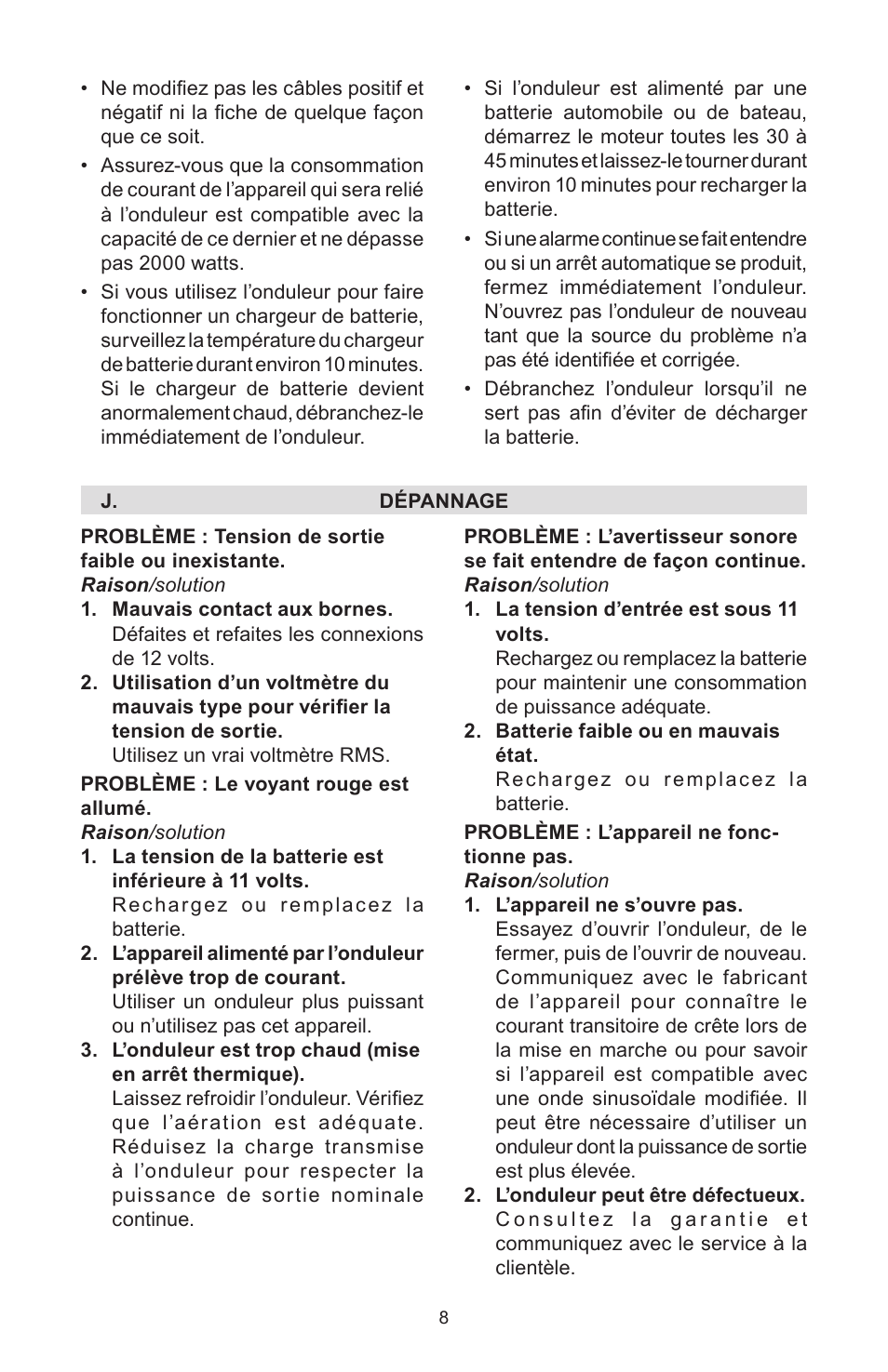 Schumacher PSI-2000 User Manual | Page 17 / 28