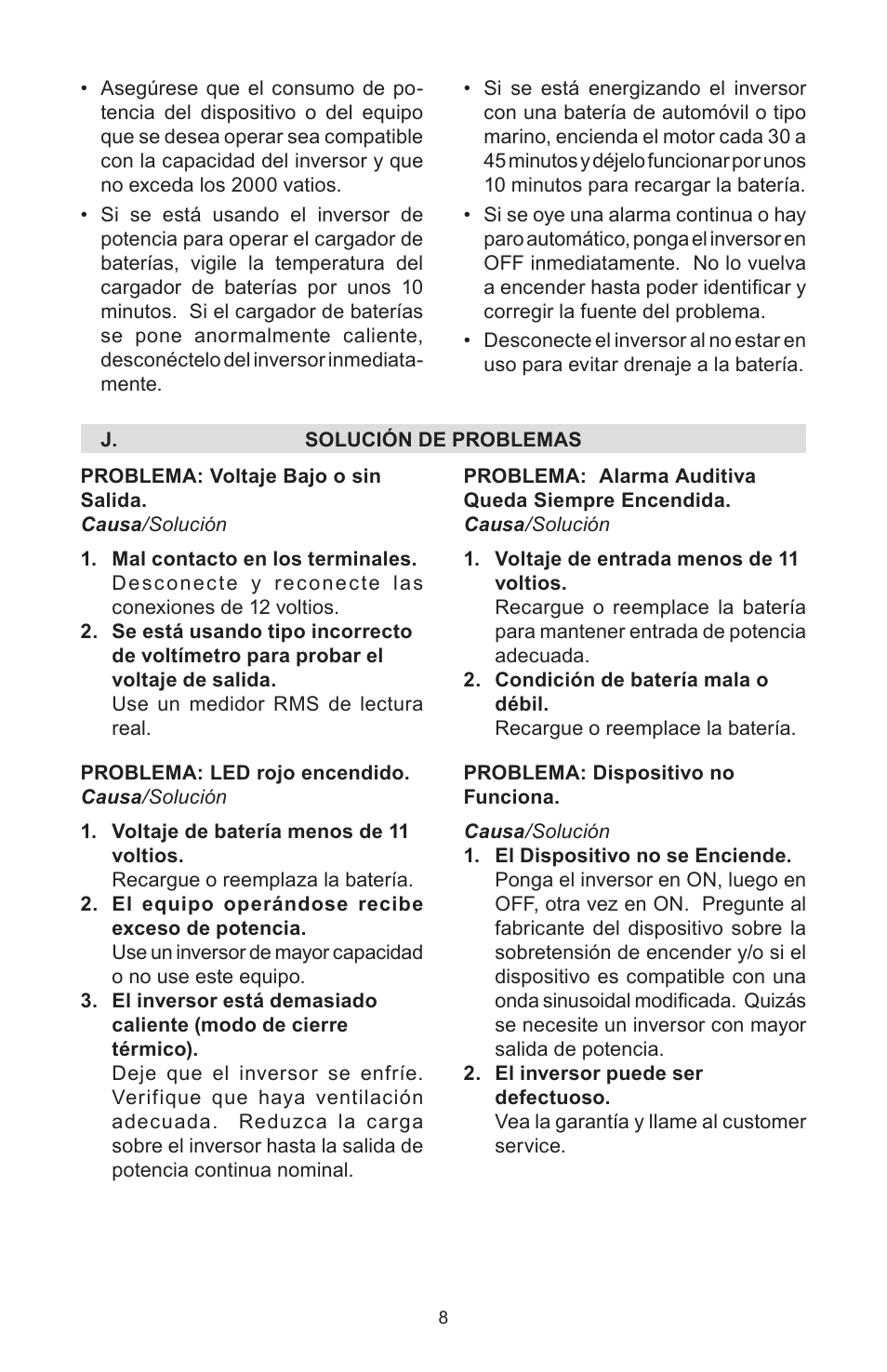 Schumacher PSI-2000 User Manual | Page 27 / 28