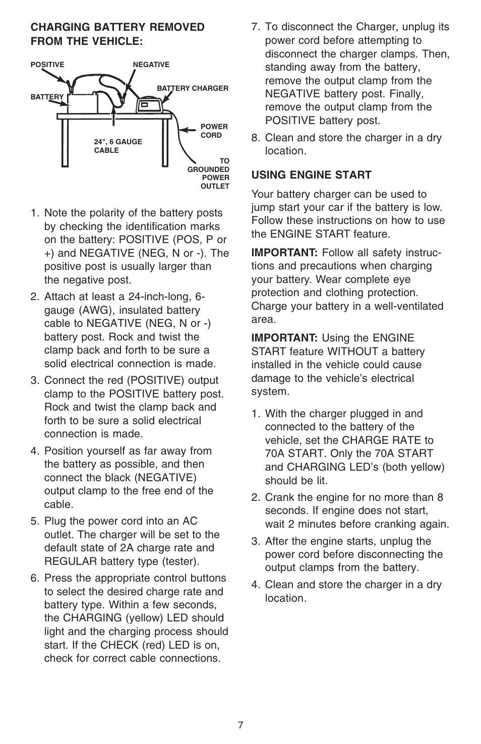 Schumacher 7000A User Manual | Page 7 / 16