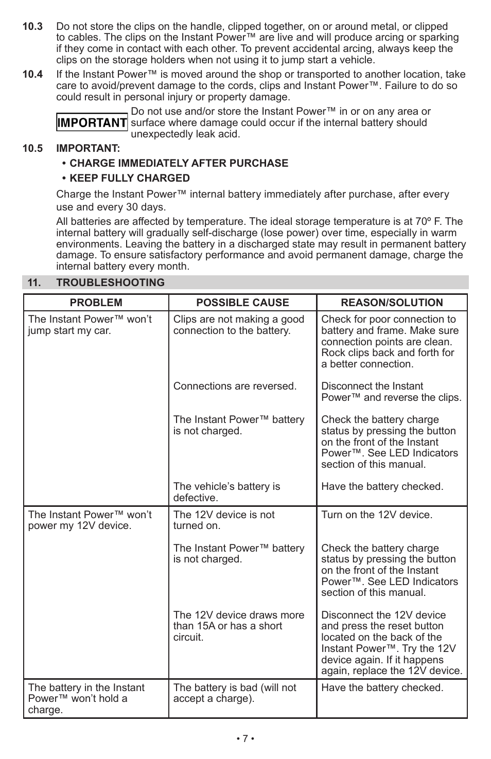 Schumacher Jump Starter and DC Power Source DC Power Supply IP-1875C User Manual | Page 7 / 30