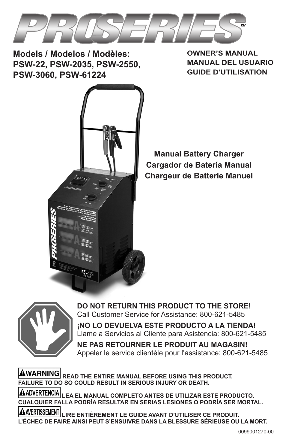 Schumacher Proseries Manual PSW-22 User Manual | 51 pages