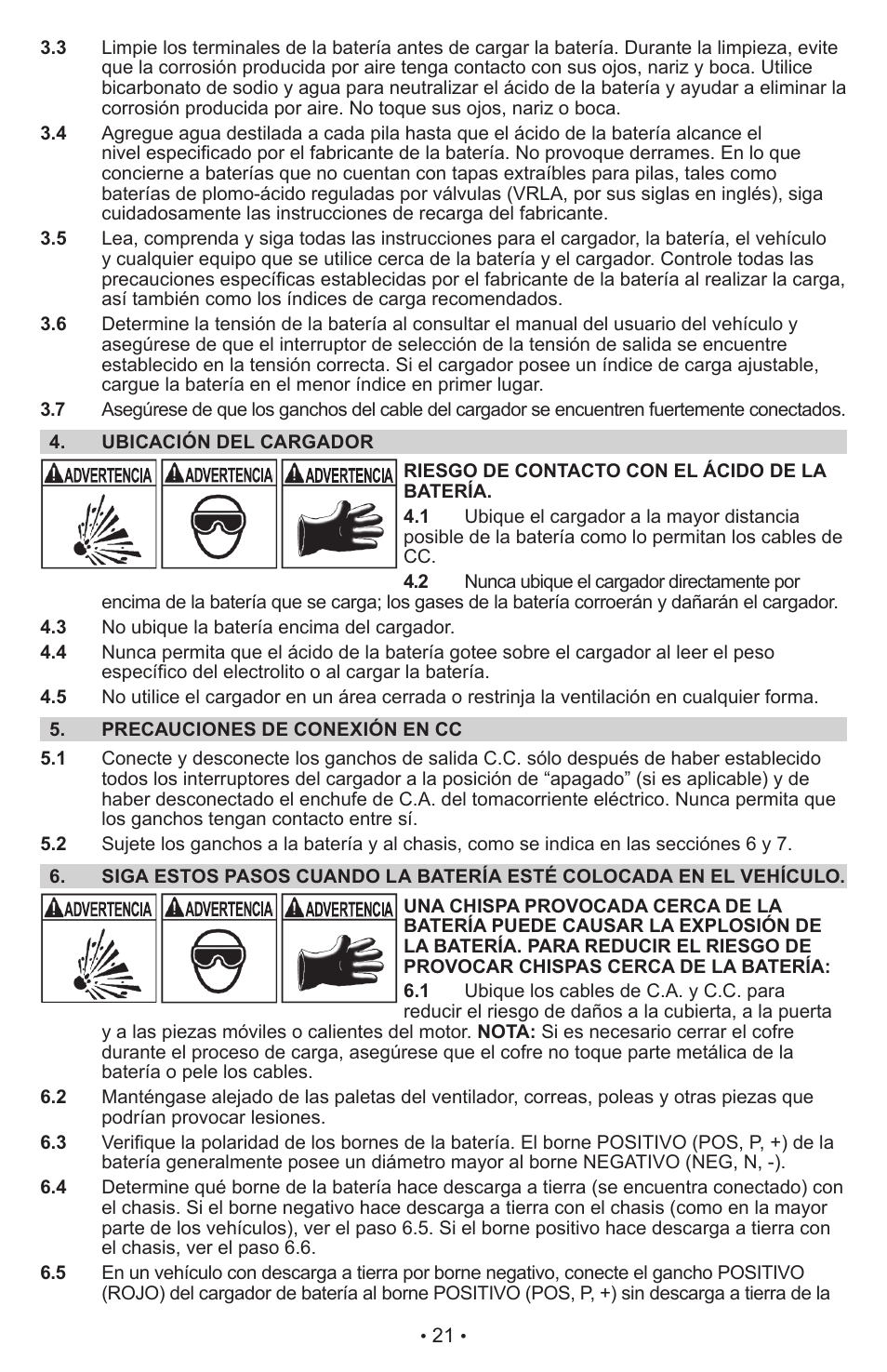 Schumacher Proseries Manual PSW-22 User Manual | Page 21 / 51