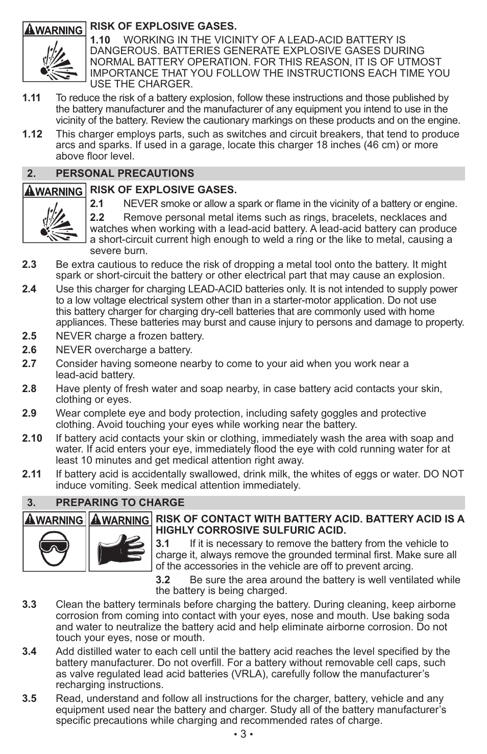 Schumacher Proseries Manual PSW-22 User Manual | Page 3 / 51