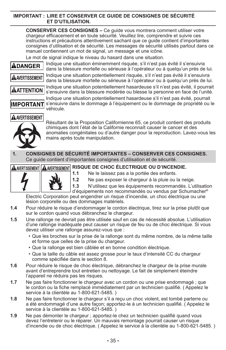 Schumacher Proseries Manual PSW-22 User Manual | Page 35 / 51