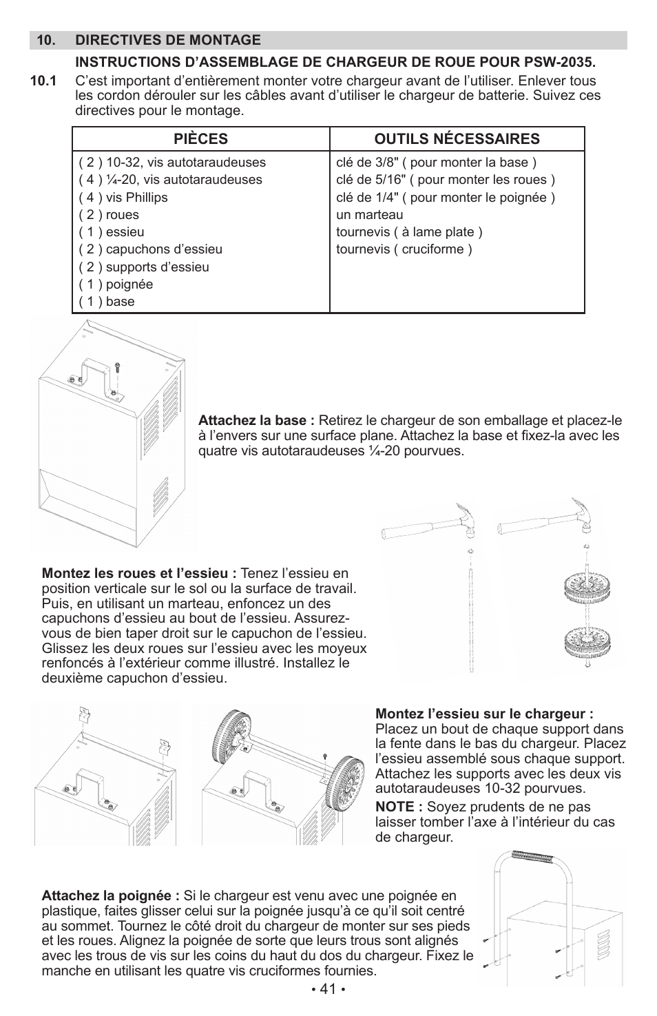 Schumacher Proseries Manual PSW-22 User Manual | Page 41 / 51