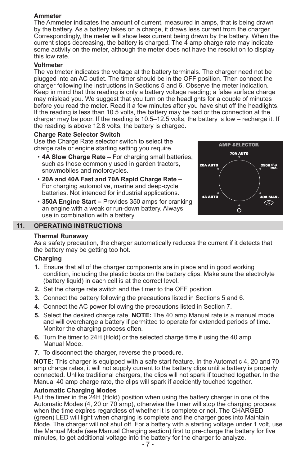 Schumacher Automatic PWI70300A User Manual | Page 7 / 56