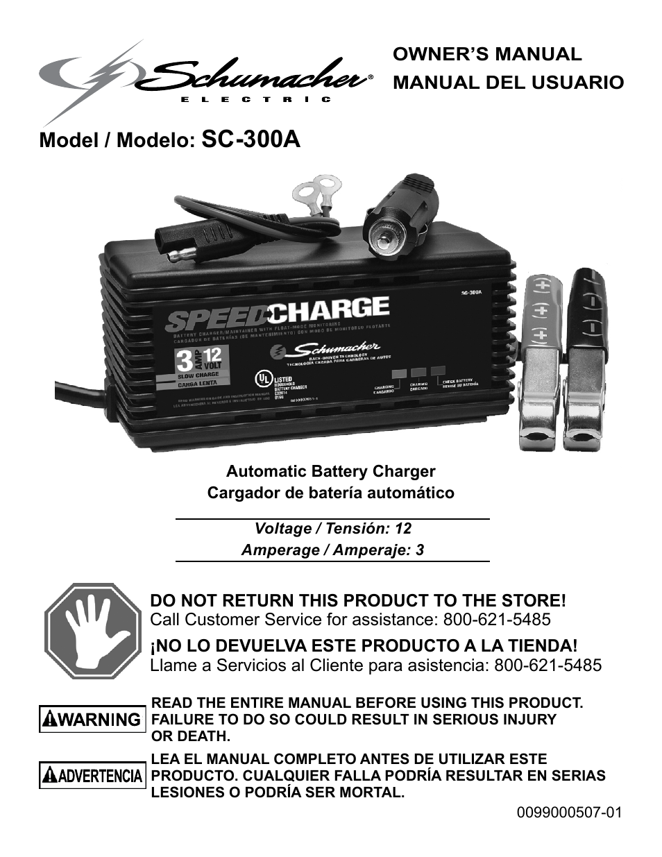 Schumacher Automatic Battery Charger SC-300A User Manual | 31 pages