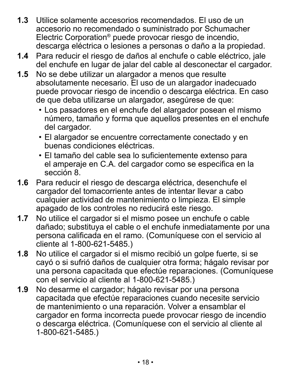 Schumacher Automatic Battery Charger SC-300A User Manual | Page 18 / 31