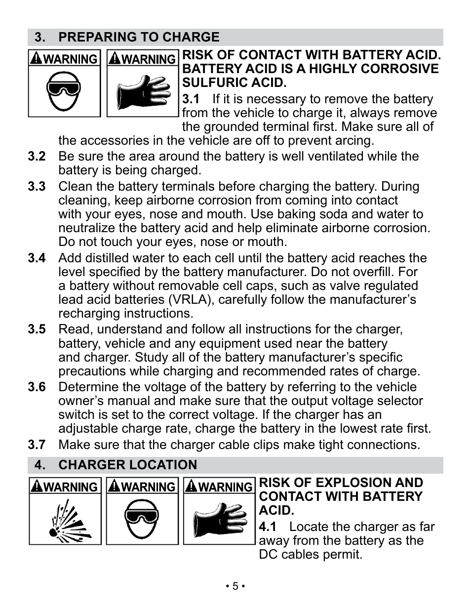 Schumacher Automatic Battery Charger SC-300A User Manual | Page 5 / 31