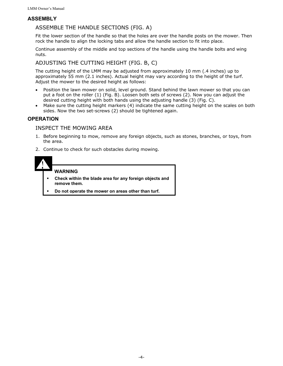 Sun Lawn LMM User Manual | Page 6 / 12