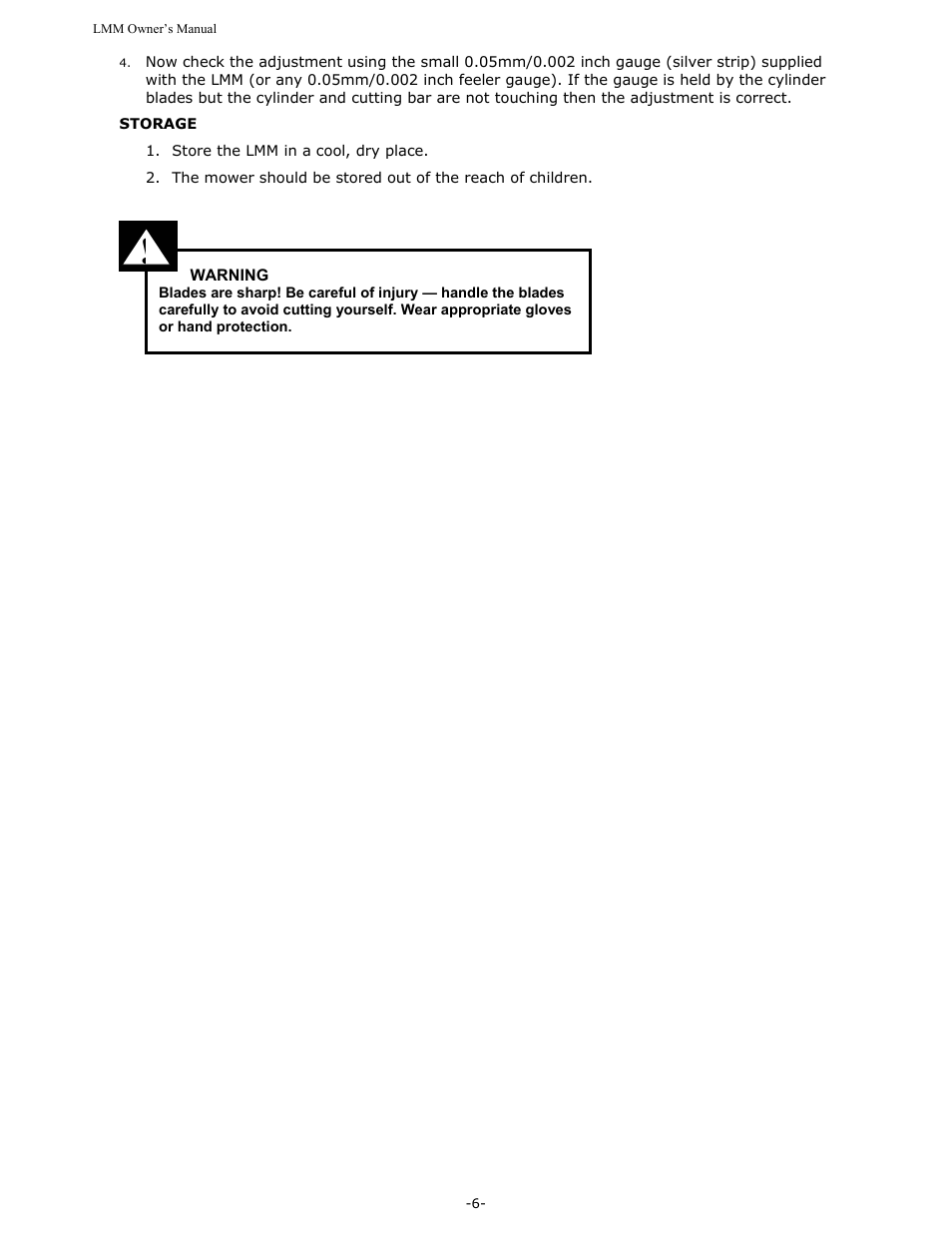 Sun Lawn LMM User Manual | Page 8 / 12