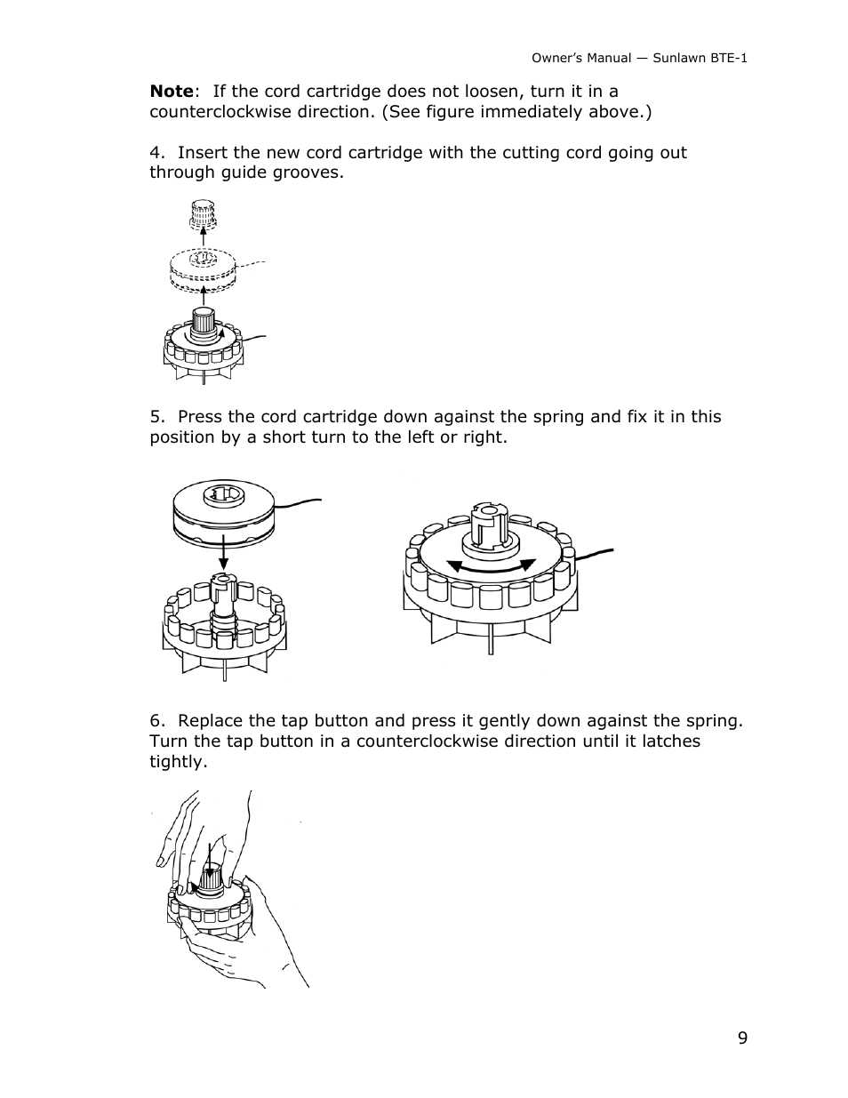Sun Lawn RECHARGEABLE LAWN TRIMMER BTE-1 User Manual | Page 11 / 16