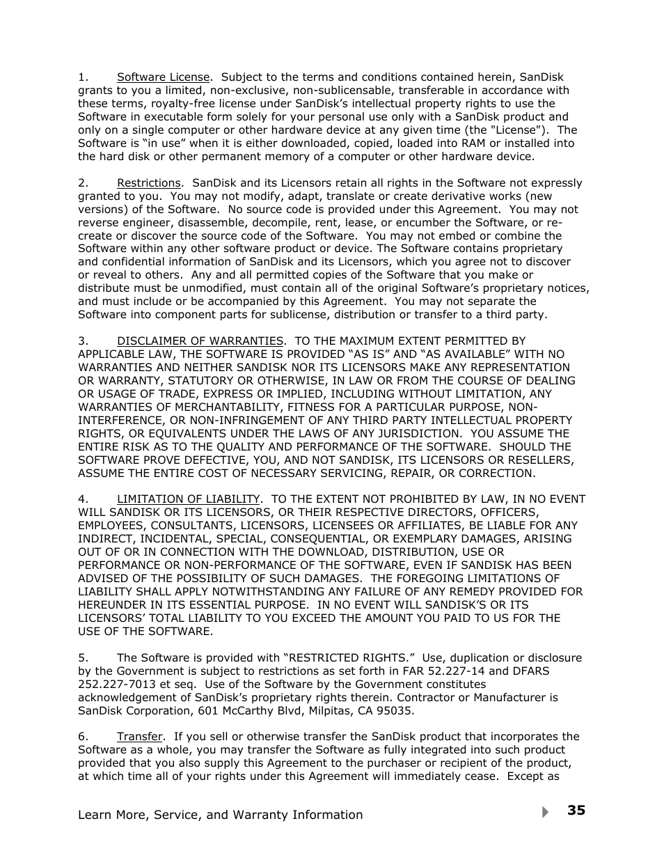 SanDisk Fuze User Manual | Page 37 / 38