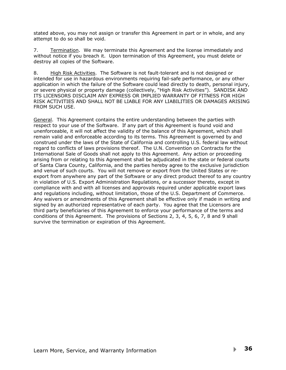 SanDisk Fuze User Manual | Page 38 / 38