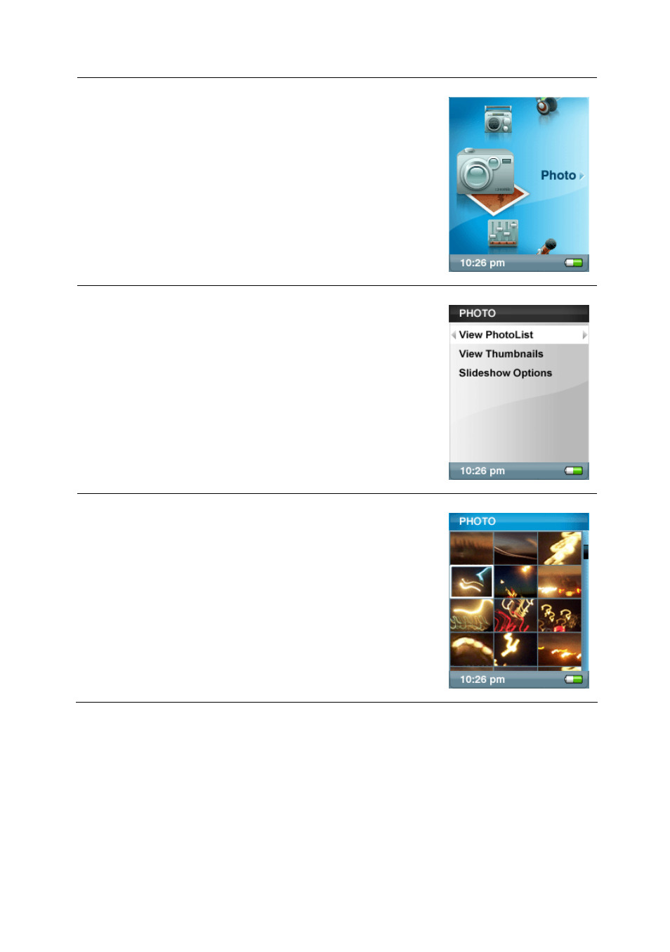 Slideshow | SanDisk SANSATM E200 User Manual | Page 23 / 44