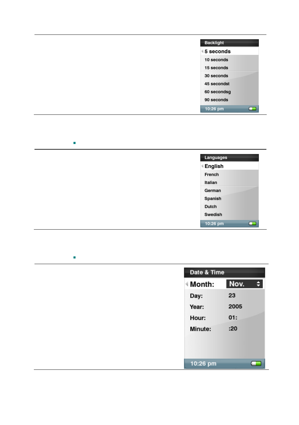 Set language, Set date and time | SanDisk SANSATM E200 User Manual | Page 30 / 44