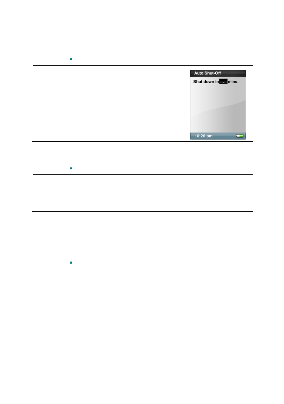 Set auto shut-off, Set usb mode, Reset the device | SanDisk SANSATM E200 User Manual | Page 32 / 44