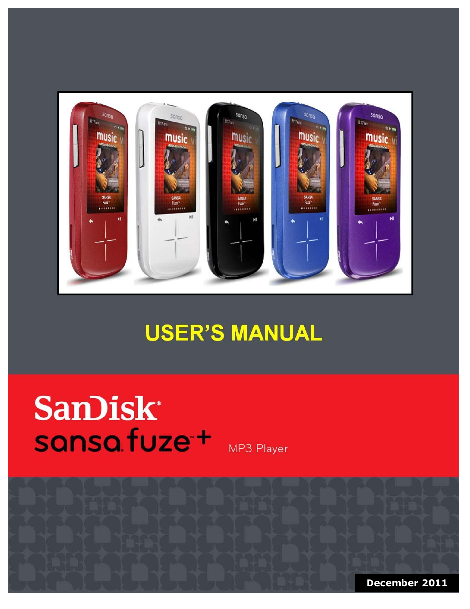 SanDisk MP3 Player User Manual | 58 pages