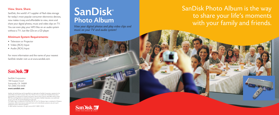 SanDisk SPA User Manual | 2 pages