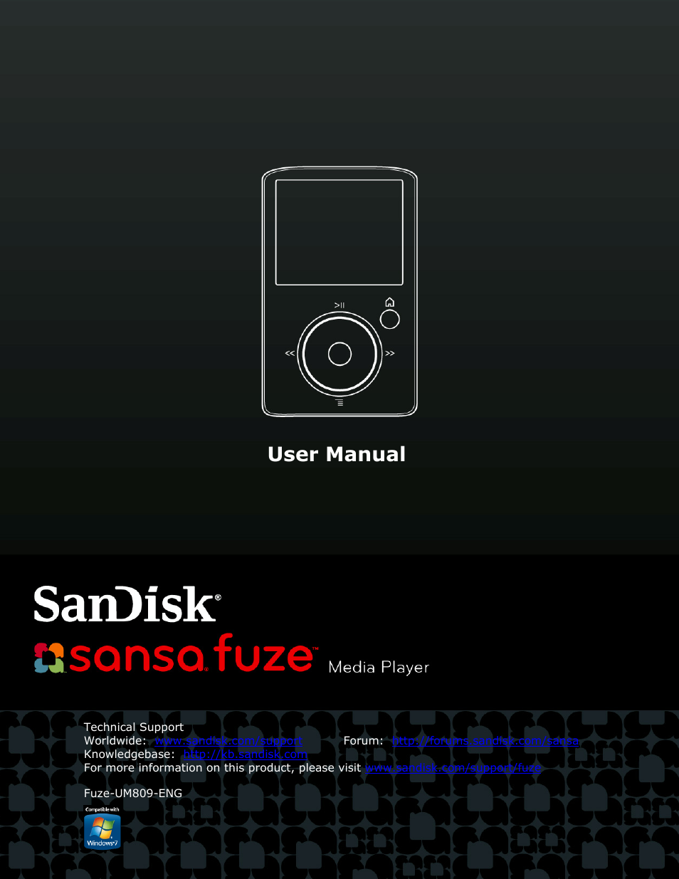 SanDisk FUZE-UM809-ENG User Manual | 44 pages