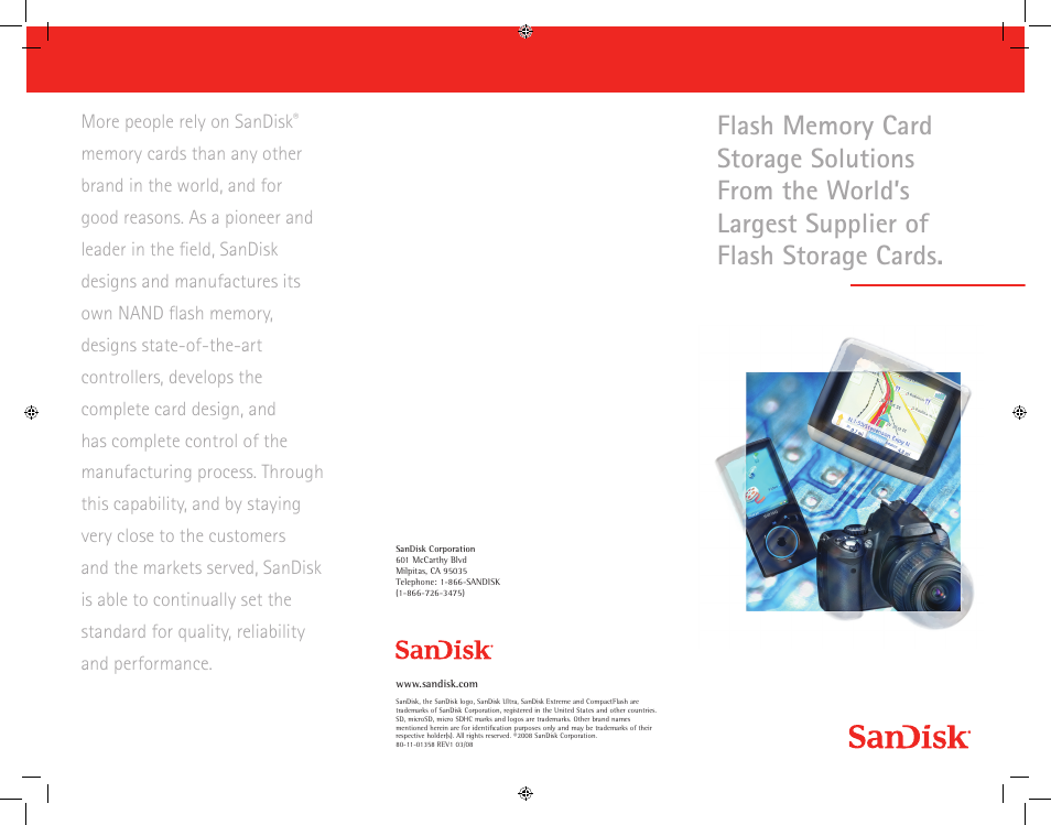 SanDisk CompactFlash 5000 User Manual | 2 pages